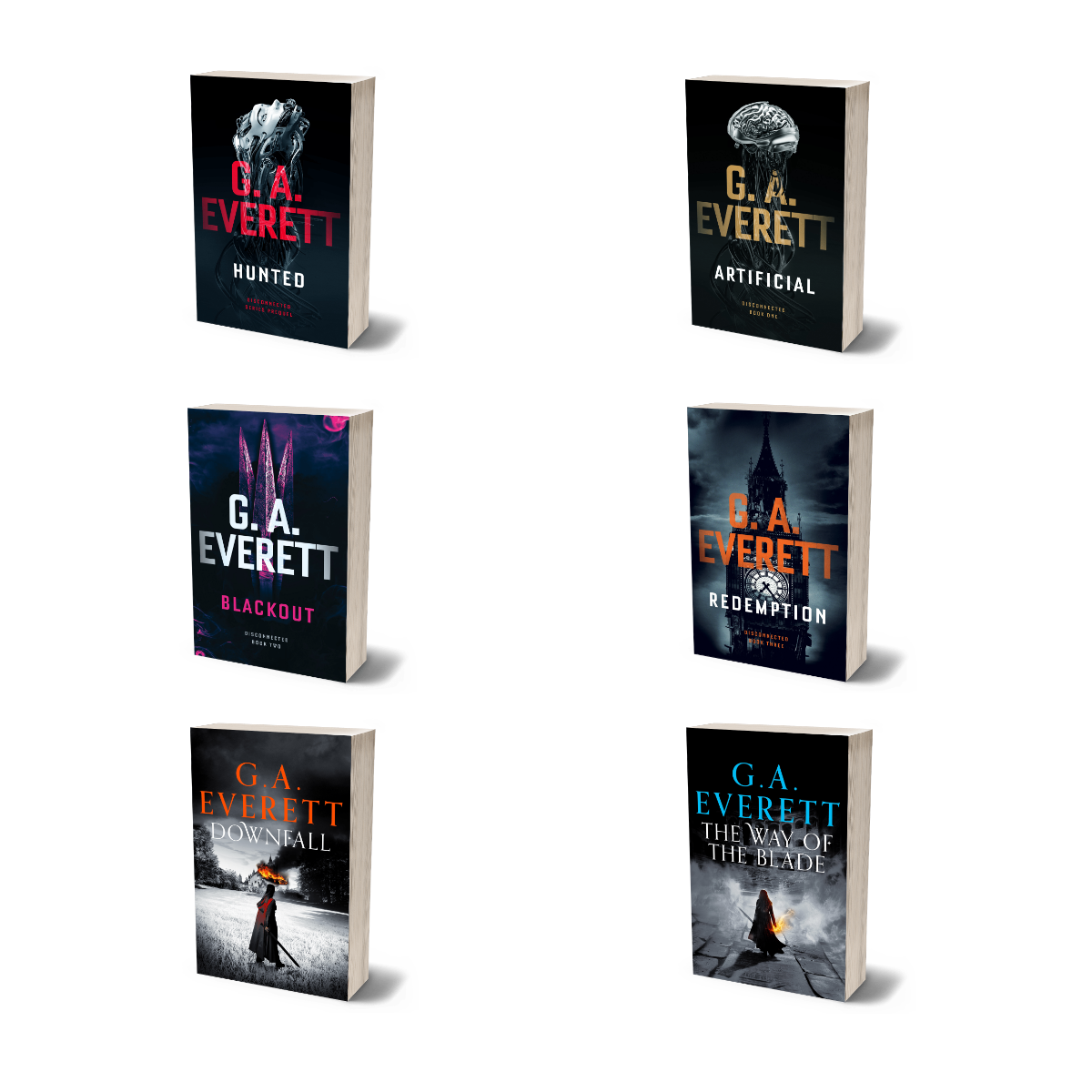 The GA Everett Collection Disconnected Queen of the Unworthy Science fiction Fantasy PAPERBACK