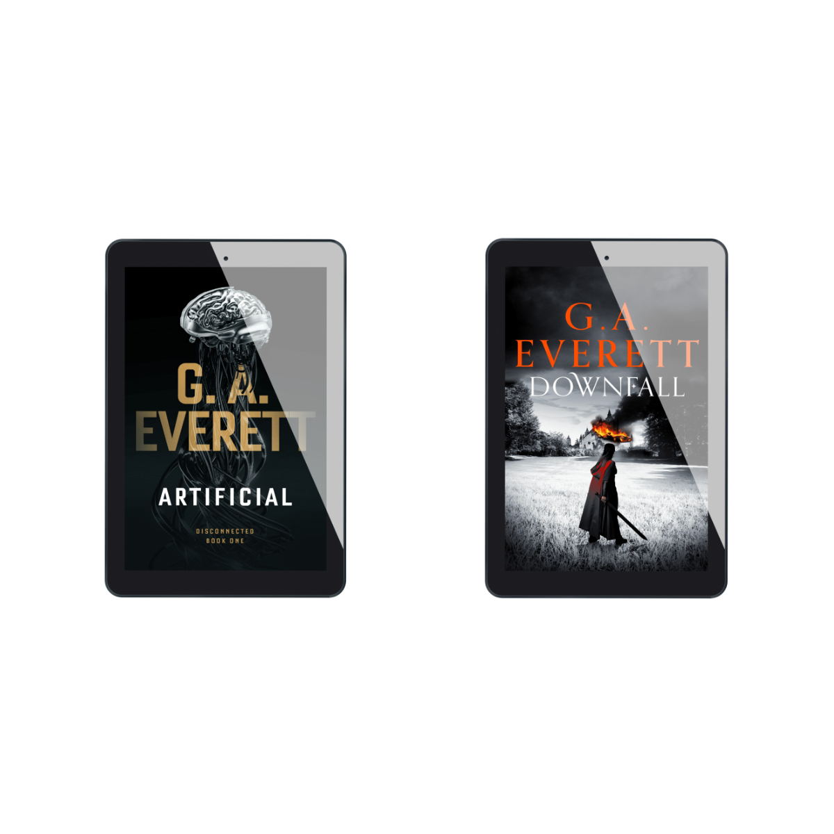 The Reader Starter Pack GA Everett EBOOK Bundle Artificial Disconnected Downfall Queen of the Unworthy sci-fi fantasy