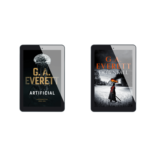 The Reader Starter Pack GA Everett EBOOK Bundle Artificial Disconnected Downfall Queen of the Unworthy sci-fi fantasy
