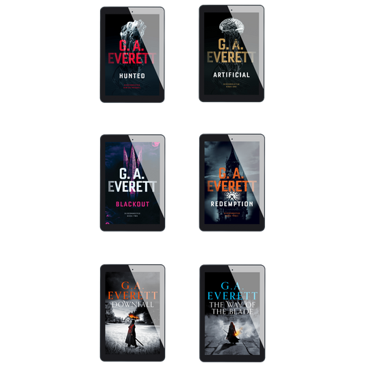 The GA Everett Collection EBOOKS Disconnected series plus Queen of the Unworthy series science fiction fantasy
