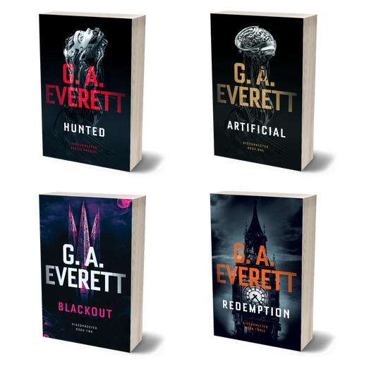 Disconnected Series by GA Everett Science fiction PAPERBACK AI Futuristic Thriller