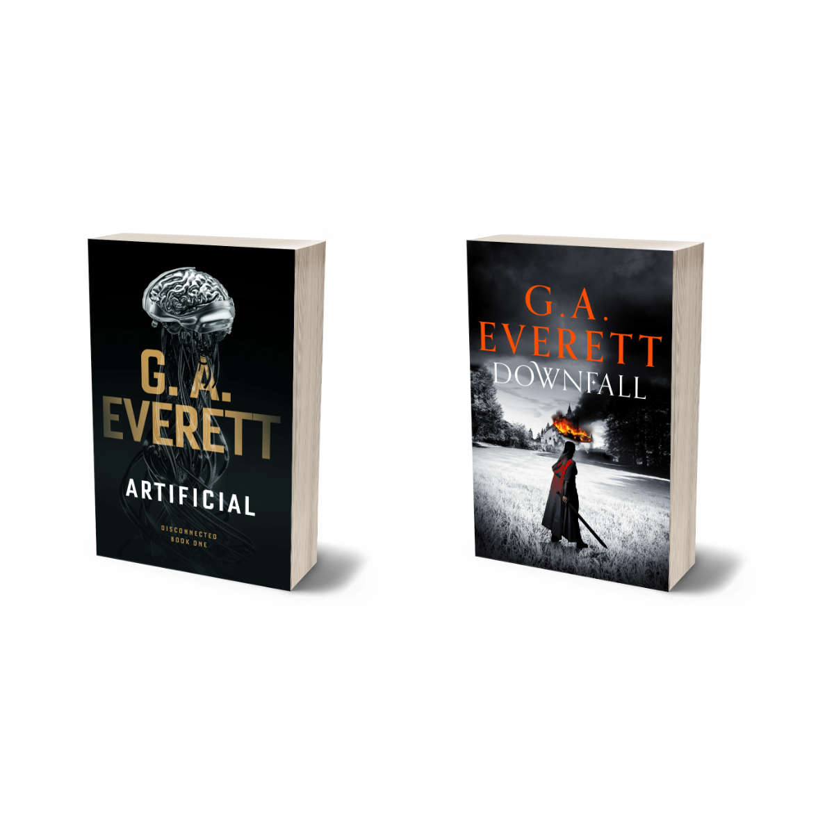 The Reader Starter Bundle by GA Everett Artificial Downfall Disconnected Queen of the Unworthy PAPERBACK